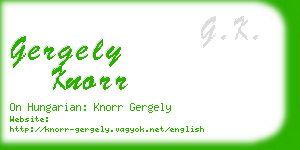 gergely knorr business card